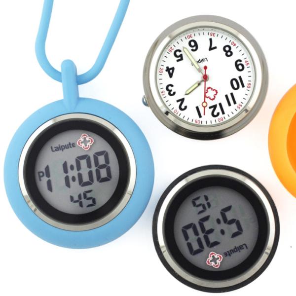 Plexiglass Nurses Clip On Fob Watch 10.5mm Thickness Silicone Material