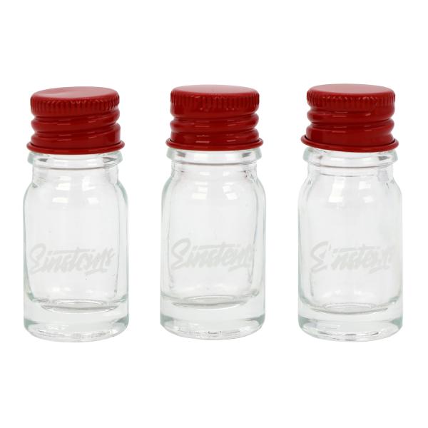 Leakfree Mini Clear Glass Bottle with Metal Lid for Liquid Oil Cosmetics
