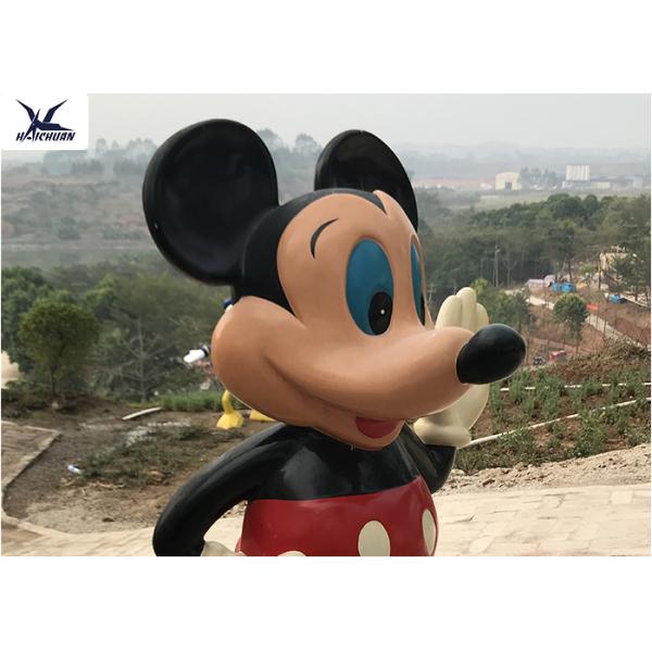 Cartoon Life Size Fiberglass Statues Lovely Park Decoration Mickey Mouse Statues