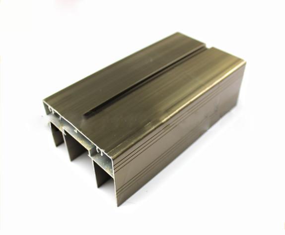 Multifunctional Aluminum Sliding Door Profile , High Precise T Slot Aluminum Profile