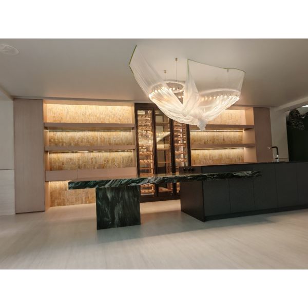 Charcoal Gray Stainless Steel Wine Storage Cabinet