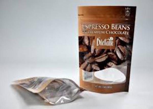 Resealable Zipper Stand Up Kraft Paper Pouch Aluminum Foil Custom Printed