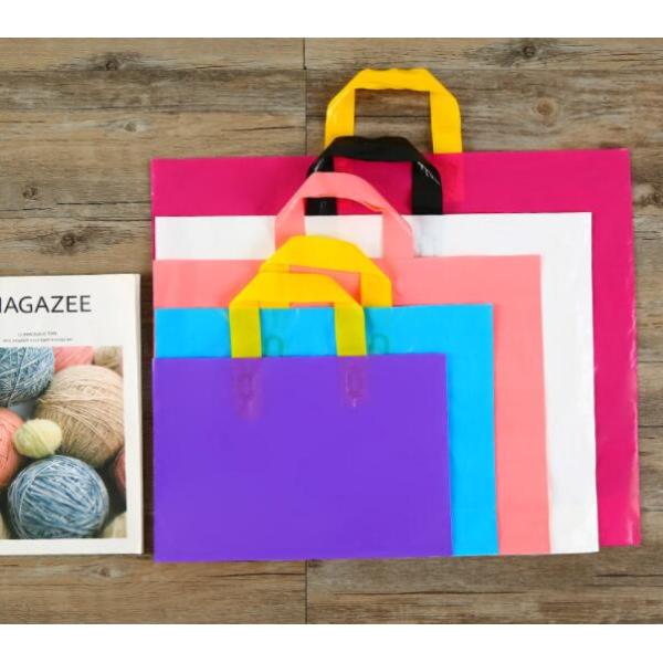 Eco Friendly Garment Plastic Packaging Bags HDPE Custom Logo Printed