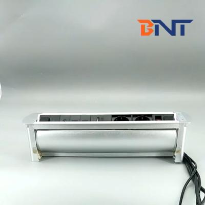 European power flush mount motorized desktop power socket for conference table