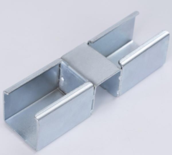 2040E Connector Sheet Metal Palcom Roller Sliding Track Joint for Pipe Rack System