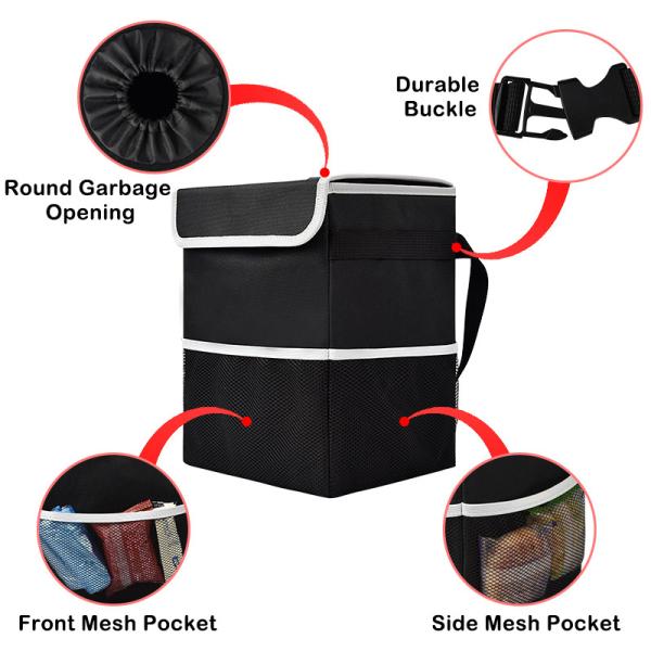 Grocery Car Organizer Bags Waterproof Truck Bed Storage Bag Box Can Bin 8x6x10