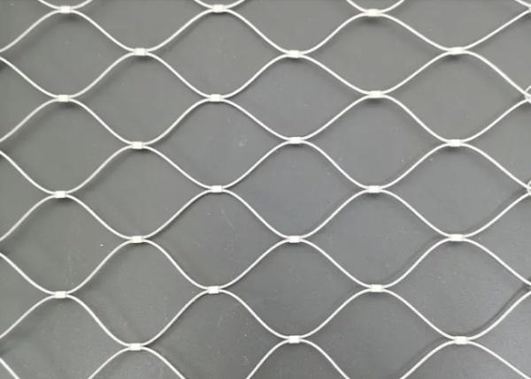 SS304 Stainless Steel Rope Mesh 30mm Diamond for Zoo Enclosures