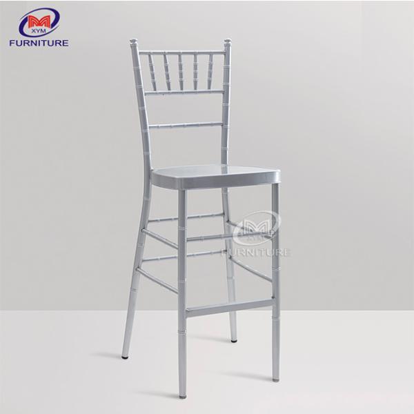 Chiavari Back Bar Stool Chair Restaurant Metal High Back Bar Stools 250KG