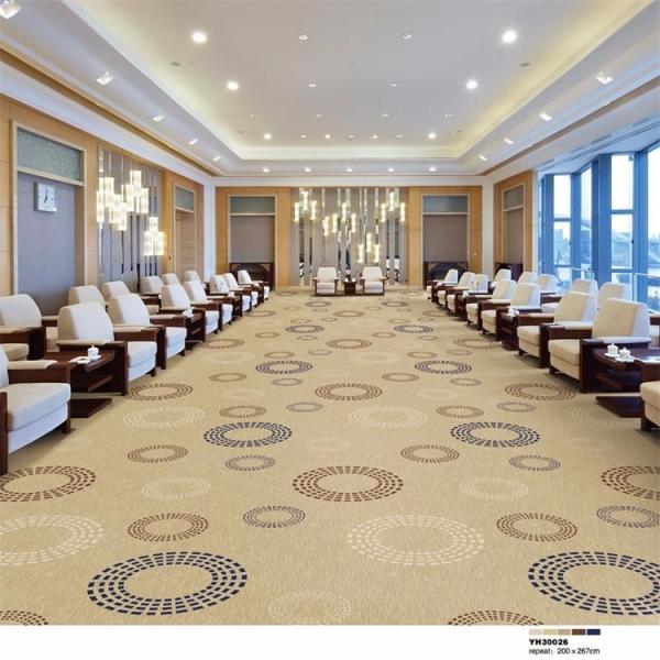 Fireproof sunflower pattern wall to wall plain commercial carpet