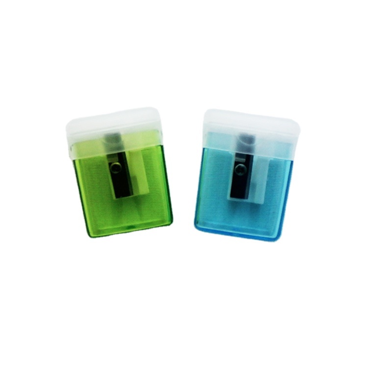office school supplies translucent cover multicolor plastic sharpener