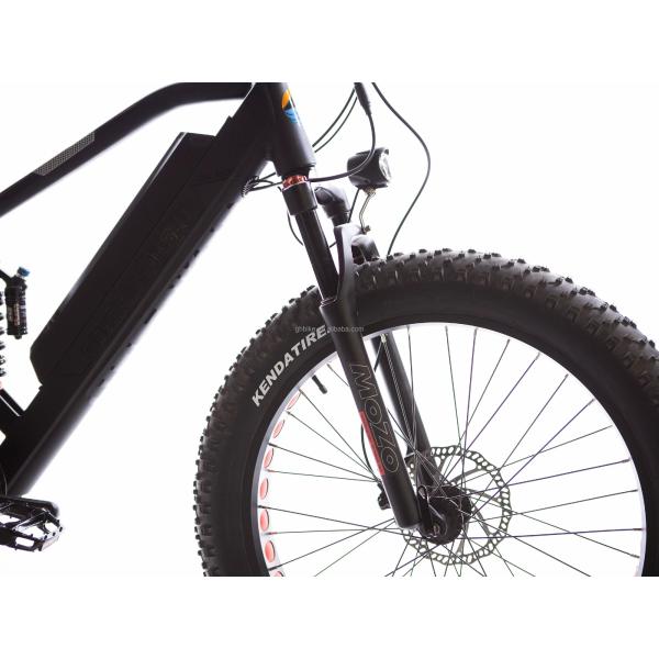48V 17AH Lithium Battery 1000W Middle Motor Full Suspension Electric Fat Tire Mountain Bike