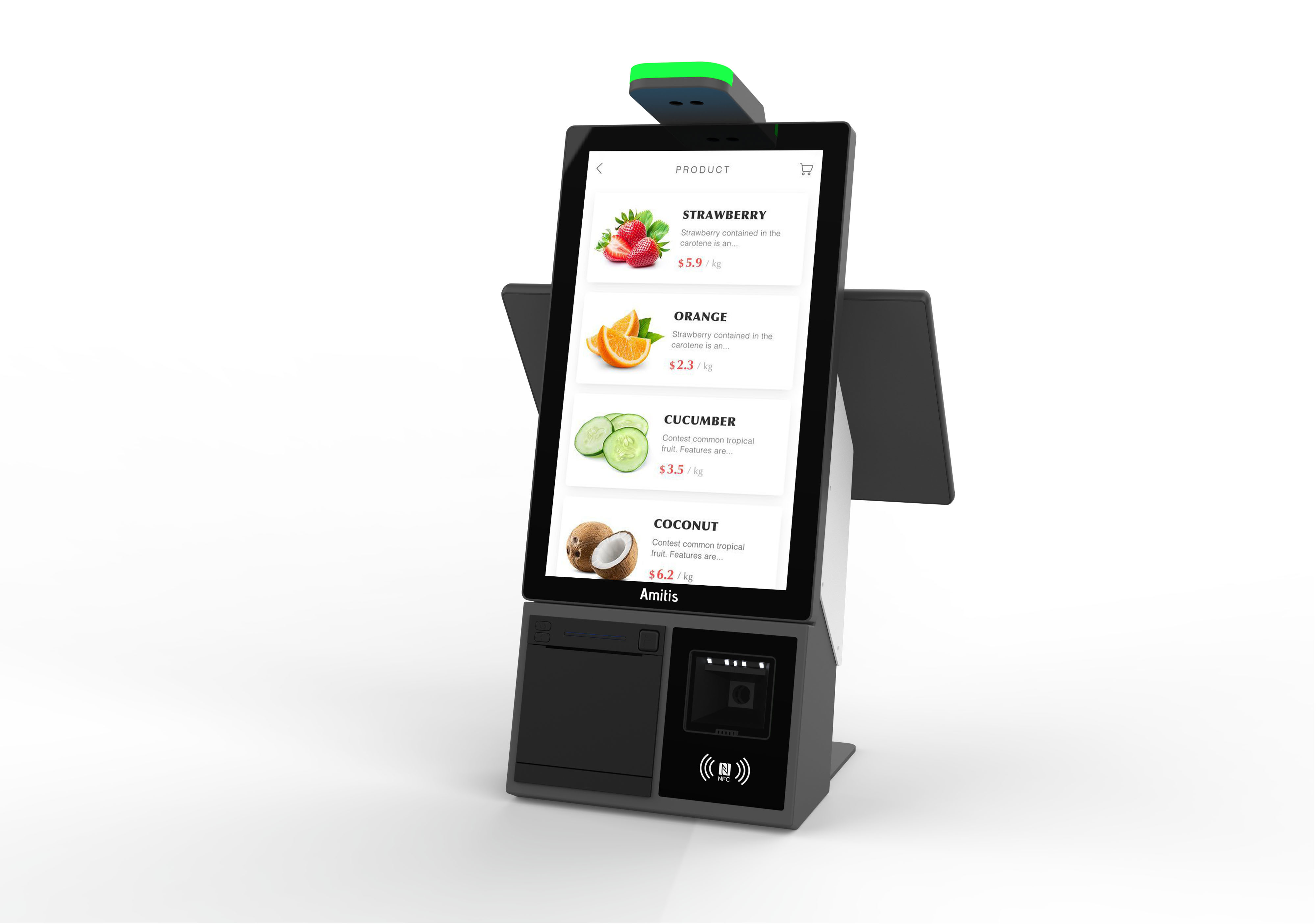 Unattended Retail AI Self Service Payment Machine Android Smart Self Service Kiosk