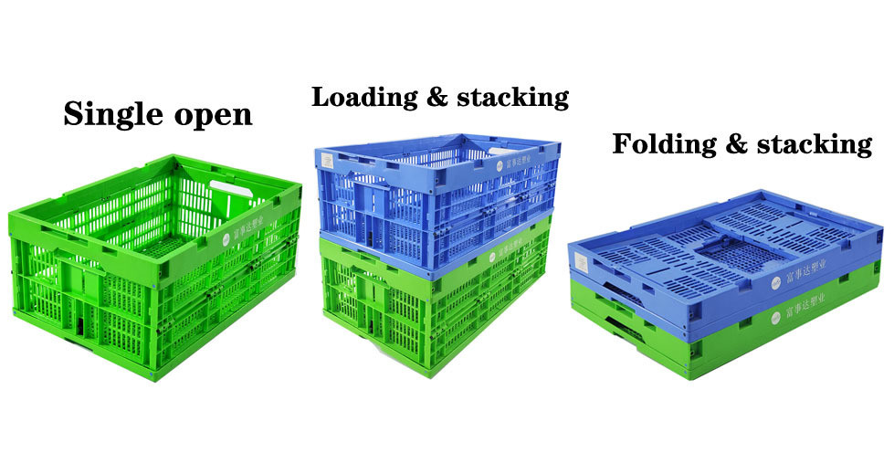 Logistic Transport Plastic Folding Crates for Farm Egg Storage and Transport