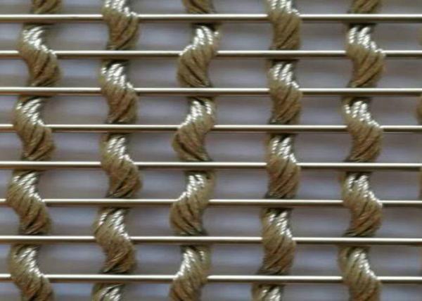 SGS Screen 2mm Diameter Decorative Metal Mesh For Home