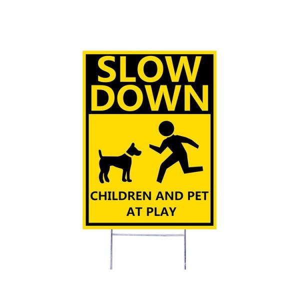 Long Life Span Reflective Dog Yard Sign 10
