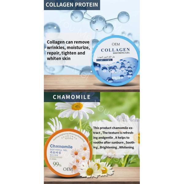 99% de cuidado de la piel orgánico Serum de Aloe Gel de masaje Hidratante Protector solar Blanqueador calmante