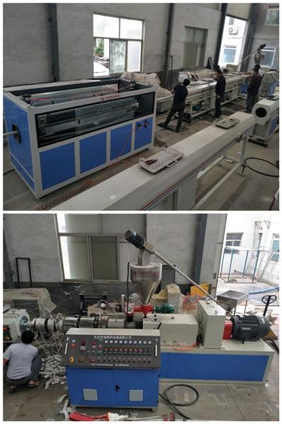 PLC Control Plastic Pipe Extrusion Line Automatic PVC Pipe Cutting Machine