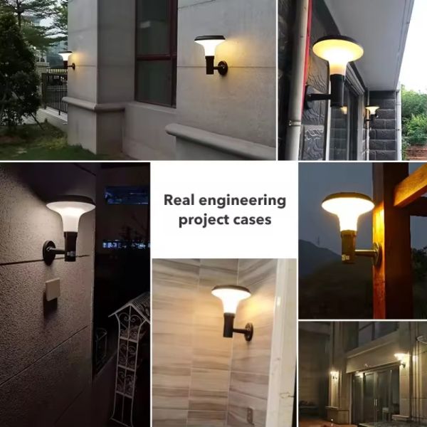 LED Solar Wall Light With Motion Sensor & Energy Saving for Outdoor Garden Security