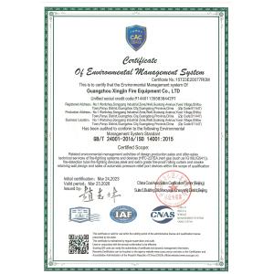 Guangzhou Xingjin Fire Equipment Co.,Ltd. Сертификации