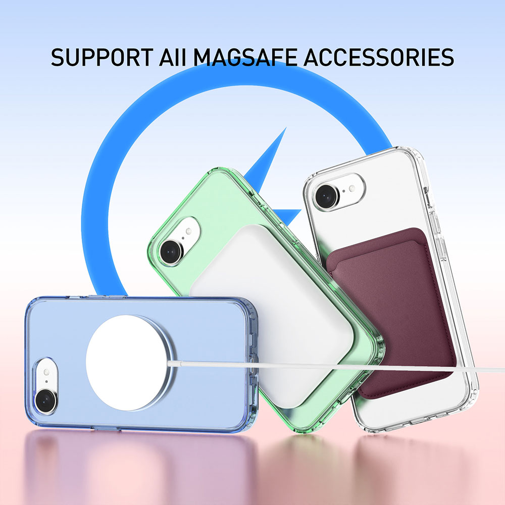 Laudtec Clear Phone Cases for Iphone 17E Air 17 16 Pro Max Tpu Pc Strong Magnetic Transparent Back Cover Custom Logo Oem Sjk1118