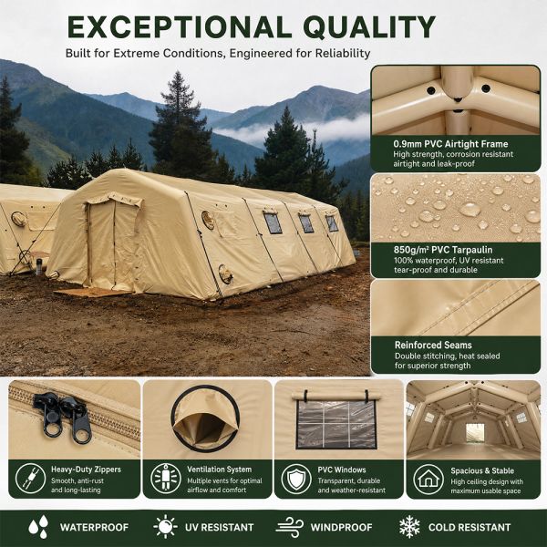 Giant Inflatable Tent Waterproof PVC Air Frame Tent for Outdoor Commercial Projects