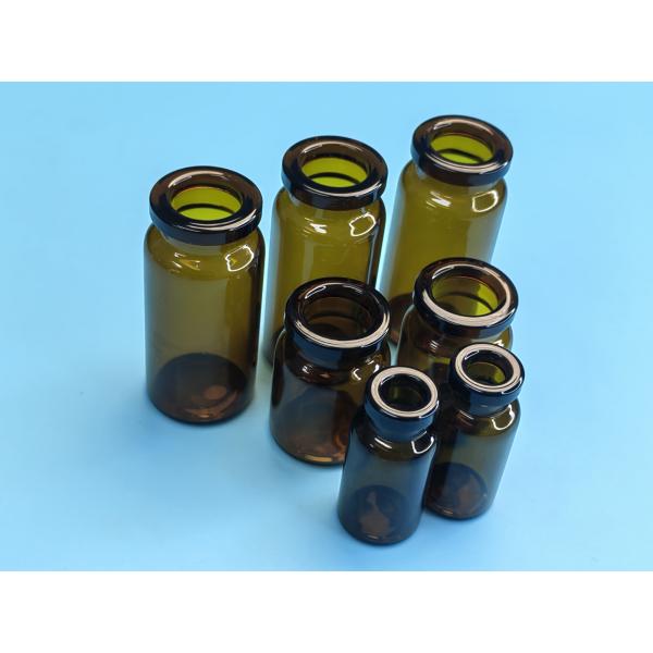 5ml 7ml 10ml Empty Crimp Top vaccacine Glass Vial  Sterile Tubular Clear Amber Medical Injection Glass Vials