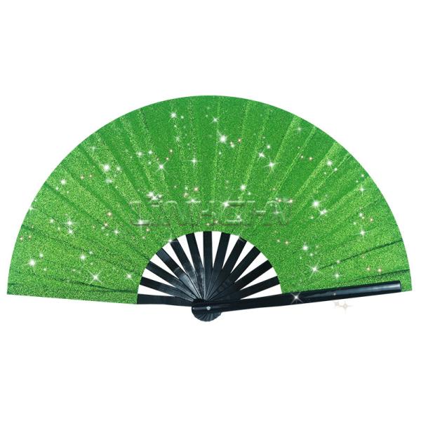 Custom 13-Inch Bamboo Dancing Rave Clack Fan Large Hand Held Logo Sublimation Loud Noise Painted Personalized Bamboo Printing