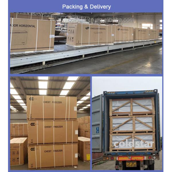 Plug In Supermarket Island Freezer Commercial Display Chest Freezer Supermarket Deep Freezer