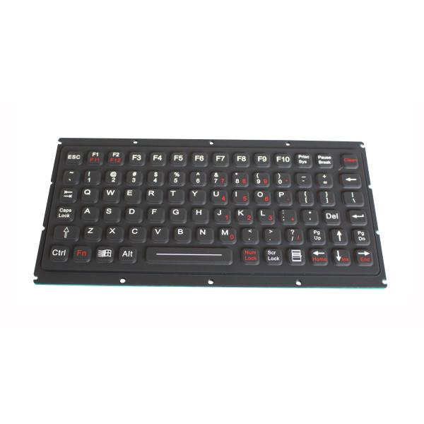 Black Rubber Material Military Panel Mount Keyboard With Oem And Fn Keys