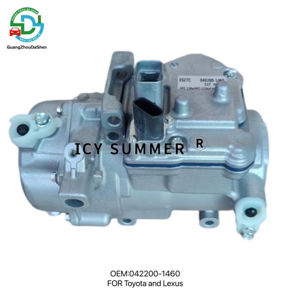 ES27C Compresseur AC pour voiture électrique 042200-1460 0422001460 Pour Toyota et Lexus Compresseur hybride