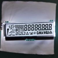 3.3V Affichage LCD à segment personnalisé TN rétroéclairage blanc réfléchissant pour compteur d'électricité
