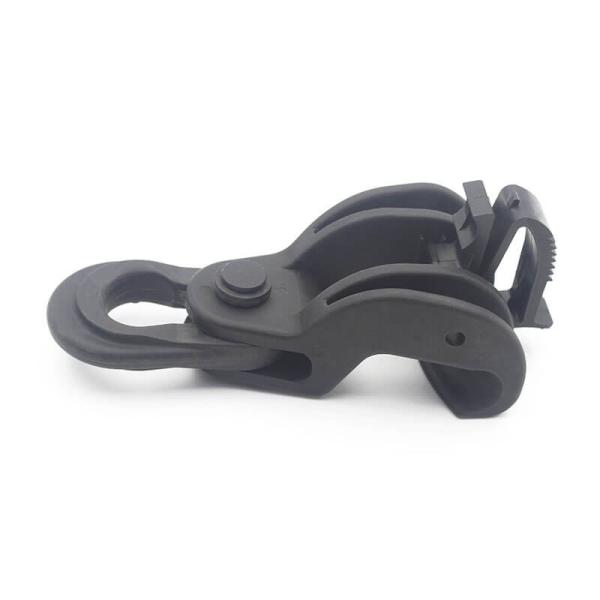 Black Plastic Dead End Suspension Clamp For ABC cable ADSS Cable
