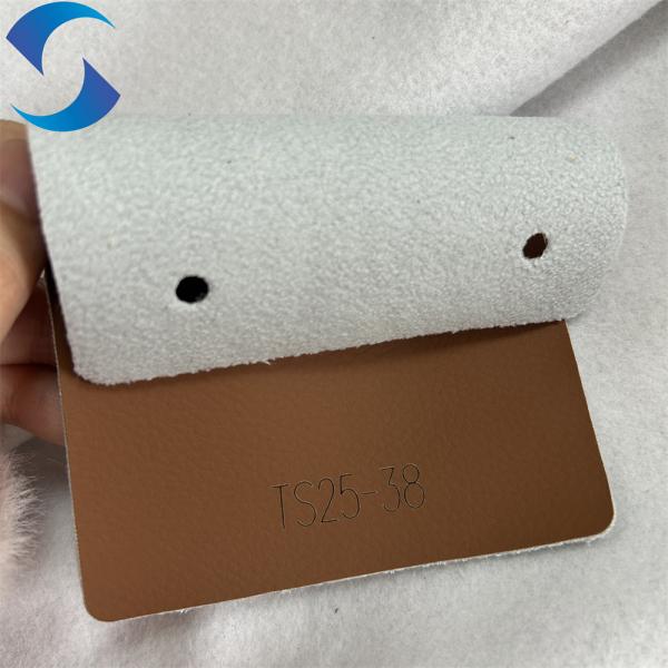 Tejido de cuero EPU de alta elasticidad, cuero de PVC personalizable para tapicería de asientos automotrices