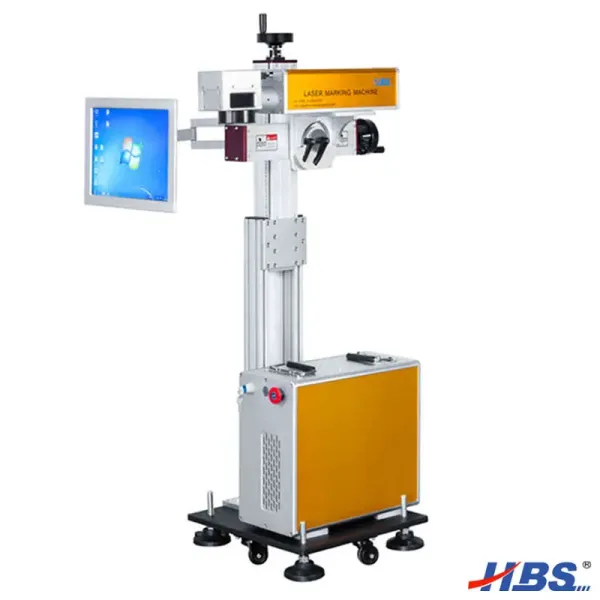 20W Online Flying Fiber Laser Marking Machine 1064nm Metal