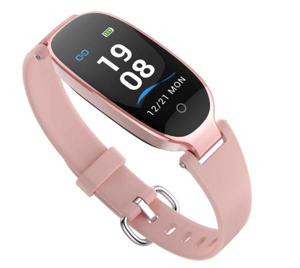 BLE V4.0 Womens Fitness Smartwatch 90mAh Color Screen Smart Band