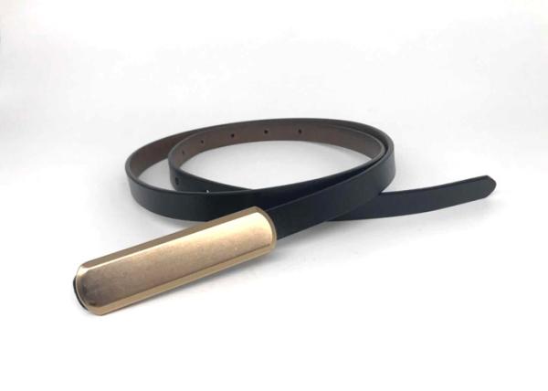 Smooth Buckle Thin 1.5cm Women's Fashion Leather Belts