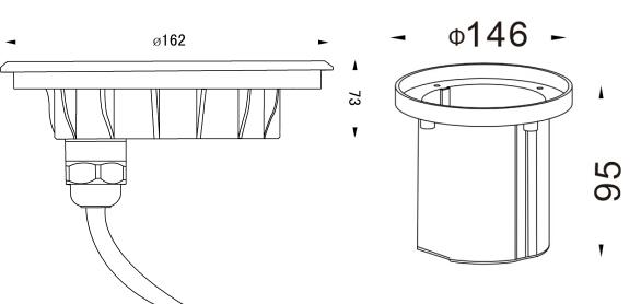 Света бассейна СИД Диммабле подводные с нержавеющей сталью 316 размер Φ165мм кс Х54мм