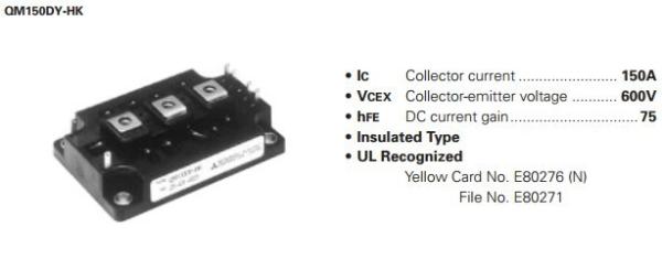QM150DY-HK HIGH POWER SWITCHING USE INSULATED TYPE MITSUBISHI IGBT Power Module