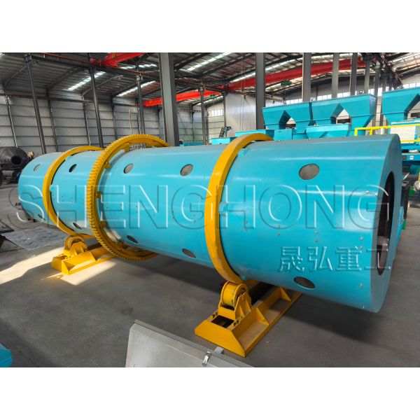 Rotary Drum Granulator Machine with 11 r/min Rotary Speed, 1-20 T/H Capacity for Corrosion Resistant NPK Compound Fertilizer Production