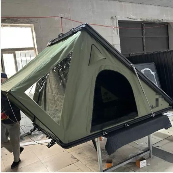 Aluminum Shell Waterproof Triangular Roof Top Tent For Camping