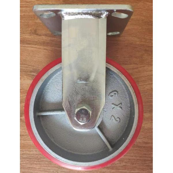 heavy duty PU cast iron casters 4 inch