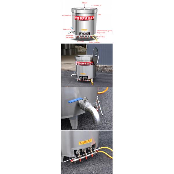 Customized Kitchen Processing Equipment Clay Cast Cooking Serving Pots