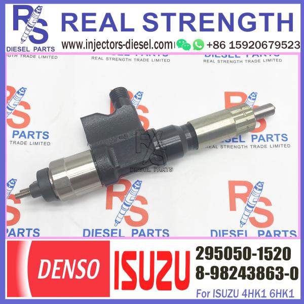 Injetor de combustível comum do trilho 8-98243863-0 295050-8630 295050-1520 para o motor 4HK1 ZX250-5A