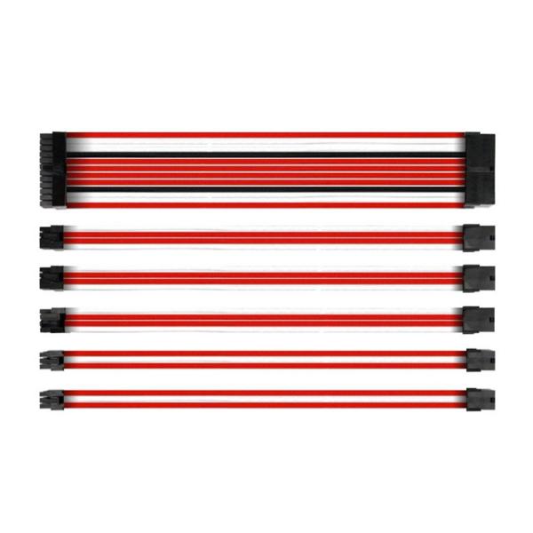 Cotton Nylon Sleeved PSU Extension Cables  PSU ATX 24Pin/ 8Pin PCI-e to 6+2Pin /8Pin EPS To 4+4Pin/6Pin PCI-E