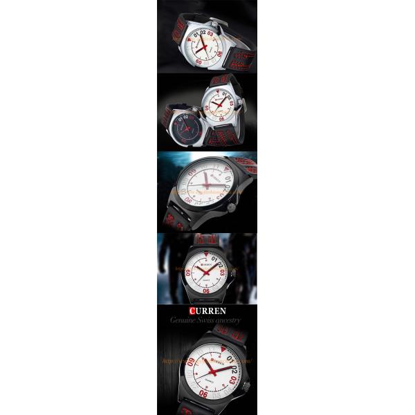 CURREN Watch Business Watch Silicone Watch Silicon Strap Fashion Casual Watch Quartz Watch