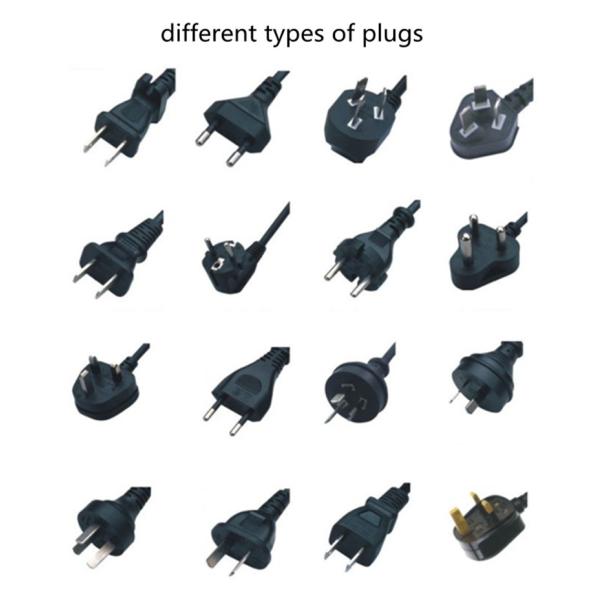 Plastic 18650 26650 Li Ion Plug In Battery Charger With 600mm Cable 176g Weight
