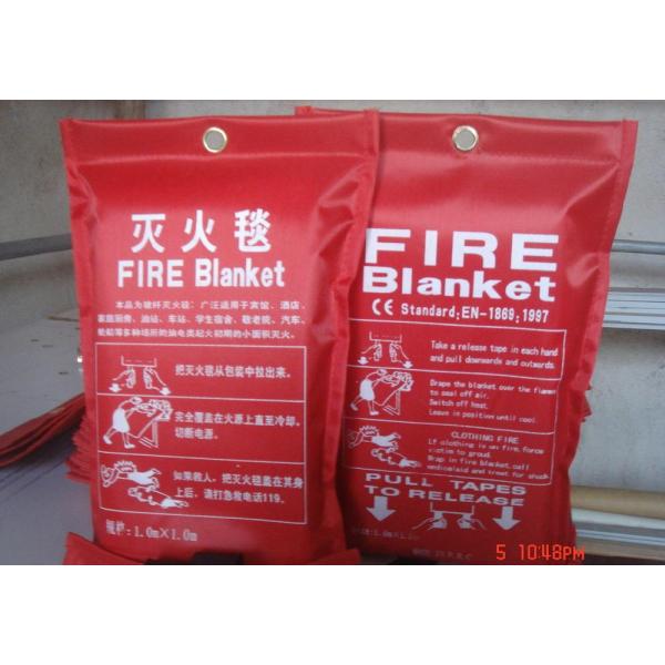 Heat Resistant Fiberglass Fire Blanket Soft PVC Package Fire Retardant Blanket