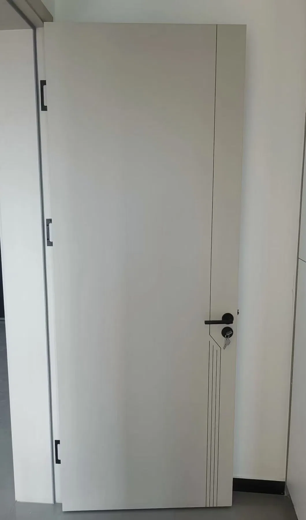 Waterproof Laminated Solid Wood Interior Door with Minimalist Design for Bedroom and Study