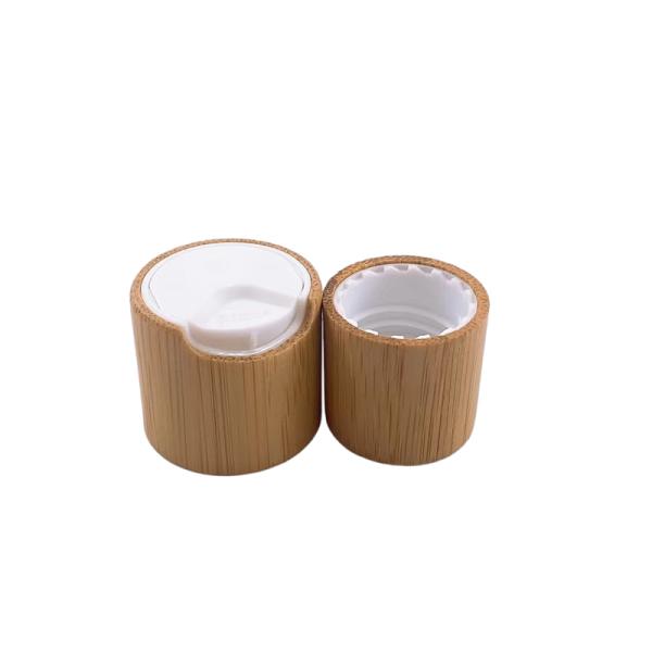 0.16cc 20mm Bamboo Disc Top Cap Closures For Personal Care