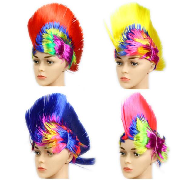 Football Game Cockscomb  Wig 28*28cm Dacron Logo Customized Sports Supplies